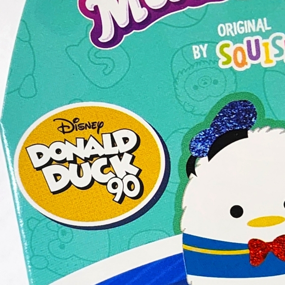 DONALD DUCK 🦆HTF 8" Furry Disney's Donald Duck 90 FuzzAMallow Squishmallow NWT - Picture 4 of 12